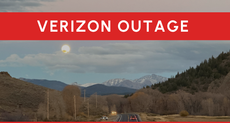 Verizon outage graphic