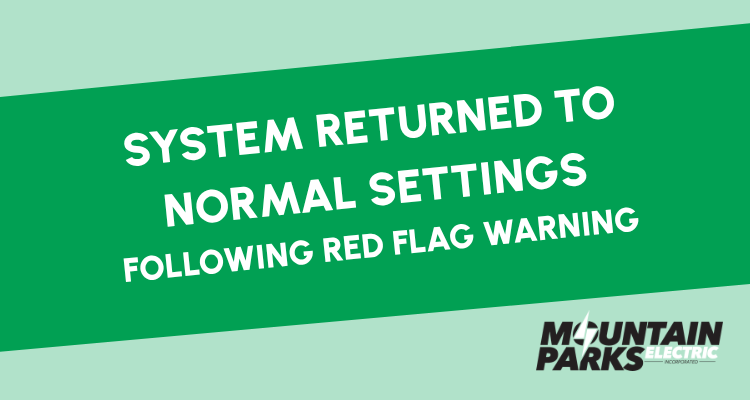 System returned to normal settings